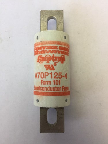 GOULD SHAWMUT AMPTRAP A70P125-4 SEMICONDUCTOR FUSE 125AMP 700VAC 650VDC0