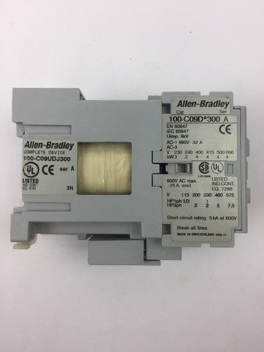 ALLEN BRADLEY 100-C09UDJ300(100-C09D*300 CONTACTOR & 100-FSD250 SURGE PROTECTOR 3