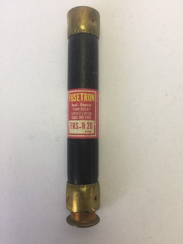 FUSETRON FRS-R-20 FUSE 600VAC 20AMP DUAL ELEMENT TIME DELAY CLASS RK5 (LOT OF 9)0