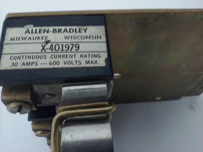 ALLEN BRADLEY 1494F-C663 SER. A,FUSE BLOCK ADAPTER PLATE KIT, W/ X-401979 30A 2