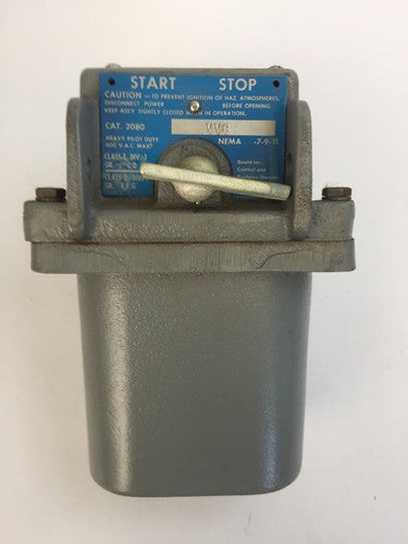 GOULD ITE 2080-VV8 PUSH BUTTON STATION 600VAC NEMA -7-9-110