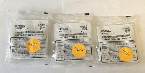 SMC KQ2H06-00A FITTINGS STRAIGHT UNION ****LOTOF3****0
