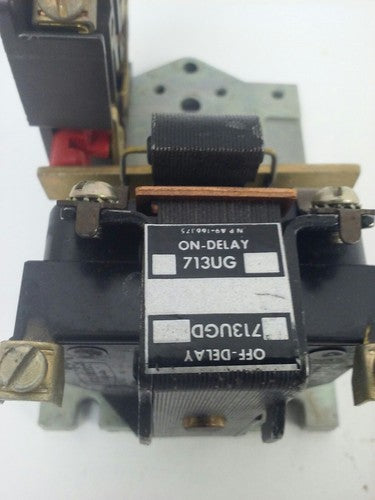 CLARK 713UG-76 713UGD AC PNEUMATIC TIMING RELAY 120V 60HZ 10A 600V TYPE PMT  2