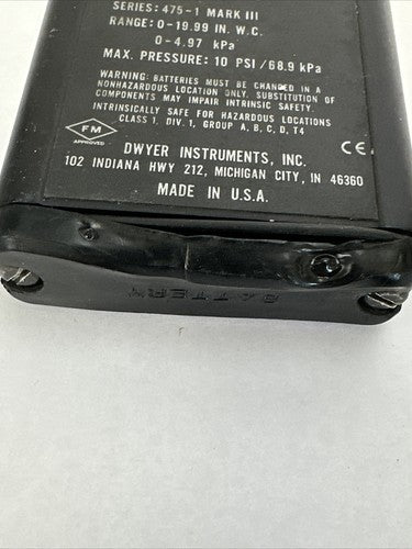 DWYER SERIES 475 MARK III DIGITAL MANOMETER4