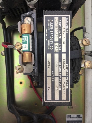 ALLEN BRADLEY 872239 COMBINATION STARTER 550V 10HP 3PH SIZE 1 BREAKER 3A7