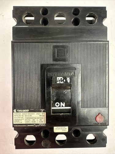 CHALLENGER SEH-3-C-40 CIRCUIT BREAKER 40AMP 480VAC 3POLE0