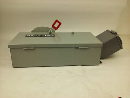 GE TH3362JRS, SAFETY SWITCH, MOD.10, 60A, 600VAC/250VDC, D16419  INTERLOCK RECEP9