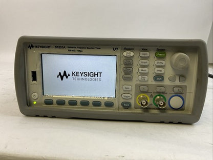 KEYSIGHT 53220A UNIVERSAL FREQUENCY COUNTER/TIMER 350 MHz 100ps 100-240VAC0