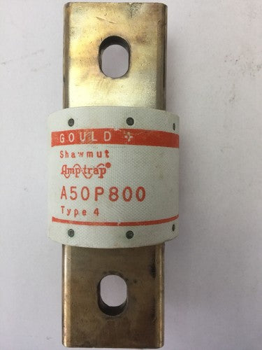 GOULD SHAWMUT AMPTRAP A50P800 FUSE 800 AMP 500VAC TYPE 4 FORM 101 0