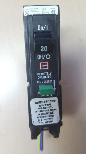 CUTLER HAMMER BABRSP1020 1 POLE 20 AMP BOLT ON BREAKER 0