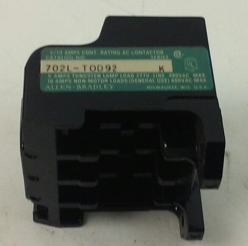 ALLEN BRADLEY 702L-TOD92, SERIES K, NEW (LOT OF 2)0