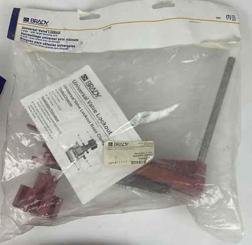 BRADY LOCK OUT TAG OUT KIT  PICTURES SHOW INCLUDED ITEMS. SEE DESC. FOR PART#'S8