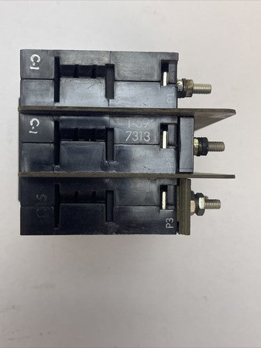 HEINEMANN CD3-A3A2A6 CIRCUIT BREAKER POLE 1 & 2 45AMPS 480VAC POLE 3 115VAC5