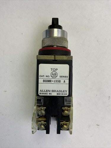 ALLEN BRADLEY 800MR-JX9B SER A SELECTOR SWITCH 300VAC 800M-XAK SER A0