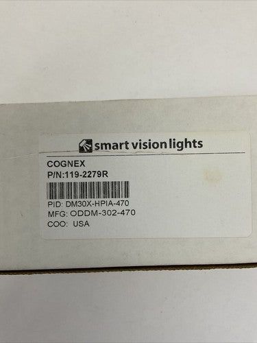 COGNEX 119-2279R SMART VISION LIGHT DM30X-HPIA-470 ODDM-302-4700