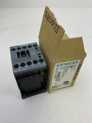 SIEMENS 3RT2016-1FB42 CONTACTOR 20A 600VAC 3PH 7.5HP COIL 24VDC0