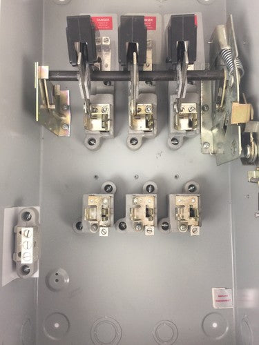 FPE H1636SN FUSIBLE HD SAFETY SWITCH 600VAC 250VDC 60AMP 50HP 3PH 3 POLE TYPE 17