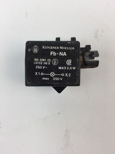 KLOCKNER MOELLER FB-NA LAMP SOCKET 250V 0