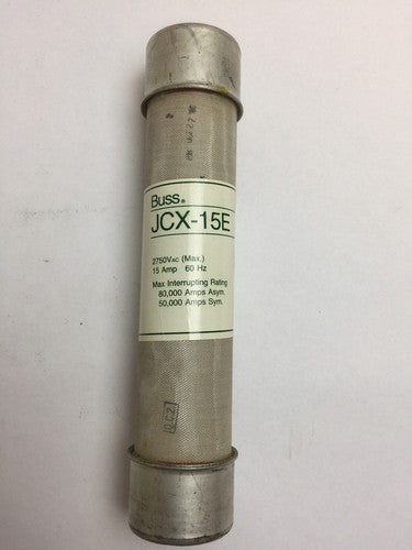BUSS JCX-15E FUSE 2750VAC 15AMP 60HZ2
