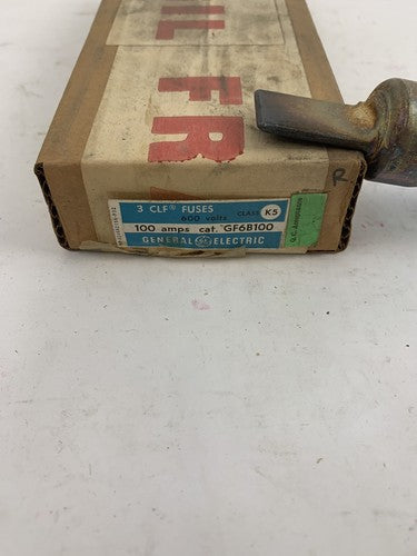 General Electric GF6B100 100A 600V Fuse "Lot of 3"1