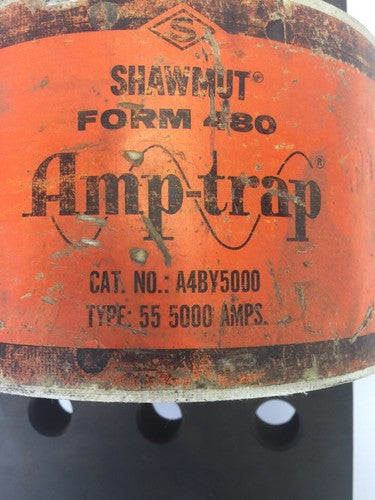 SHAWMUT A4BY5000 FUSE 5000 AMPS 600VAC 250VDC FORM 480 AMP-TRAP TYPE 551
