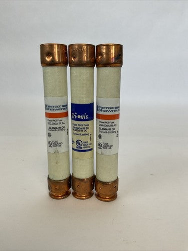 FERRAZ SHAWMUT TRS15R 15A 600VAC 300VDC TRI-ONIC FUSE DUAL ELEMENT (LOT OF 3)3