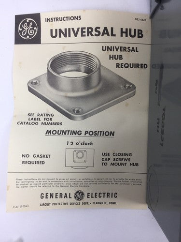 GE TG3221RH GENERAL DUTY SAFETY SWITCH 3SN POLES 120-240 VOLTS 240AC 30AMPS9