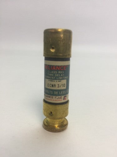 BRUSH/RELIANCE ECNR 3/10 FUSE 250VAC 3/10AMP CLASS RK5 (LOT OF 9)0