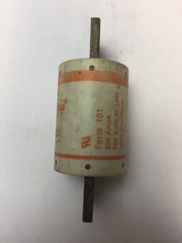 GOULD SHAWMUT AMPTRAP A70P250 FUSE 250 AMP 700VAC TYPE 4 FORM 101 2