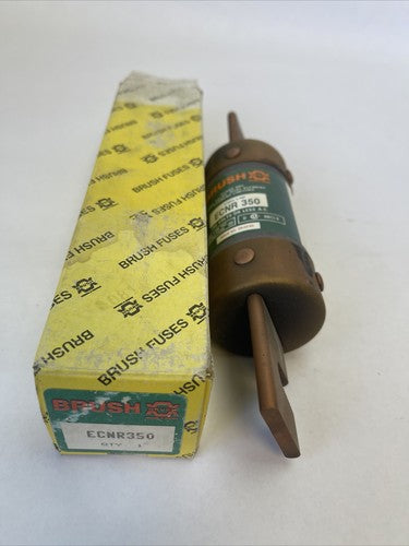 BRUSH ECNR350 TIME DELAY DUAL ELEMENT CLASS RK5 FUSE 350AMP 250VAC CURRENT LIMIT0