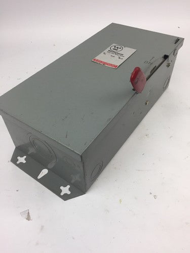 WESTINGHOUSE HFN361 HEAVY DUTY SAFETY SWITCH 600 VAC 30 AMP TYPE 1 ENCLOSURE2