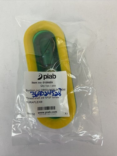 PIAB 0109859 SUCTION CUP OB50X140P 5K.N40W THREAD SHAFT 3/8" NPSF FEMALE0