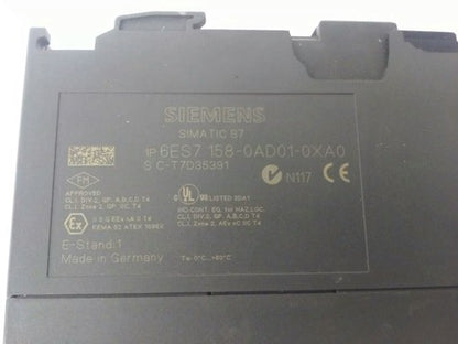 SIEMENS SIMATIC S7, 6ES7 158-0AD01-0XA0, DP/DP COUPLER, MISSING PARTS 1
