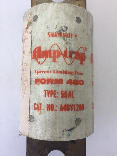 SHAWMUT A4BY1200 AMP-TRAP CURRENT LIMITING FUSE TYPE 55L 1200AMP 600VAC K-DON 1