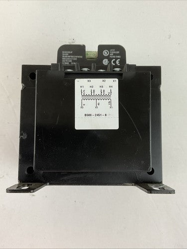 CUTLER HAMMER C0500E3CFBXXRT TRANSFORMER 500VA 50/60HZ FNQ-R-4 4AMP FUSES4
