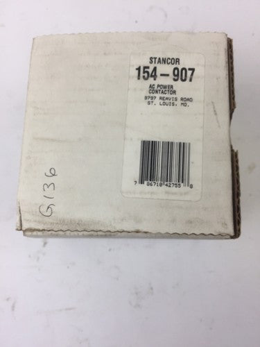 STANCOR 154-907 AC POWER CONTACTOR 154-C2A3 24V COIL 30 AMP1