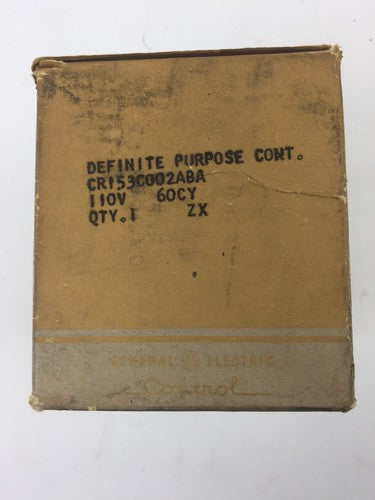 GE CR153C002ABA DEFINITE PURPOSE CONT 110V 60 CY0