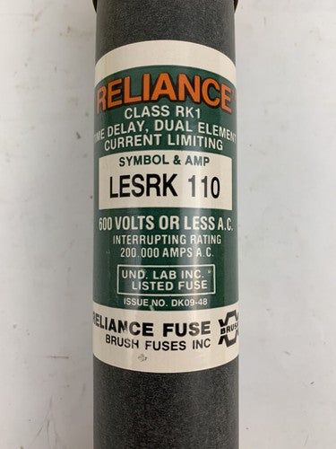 Reliance LESRK110 110A 600V Fuse2