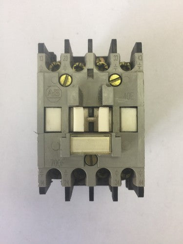 ALLEN BRADLEY 700-F400A1 CONTACTOR SER C HA473 COIL 120V 60HZ 110V 50HZ0