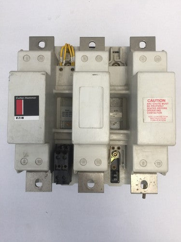 CUTLER HAMMER EATON C10JN3A CONTACTOR 540 AMP 3POLE 600V NEMA6 3PH COIL 120VAC0