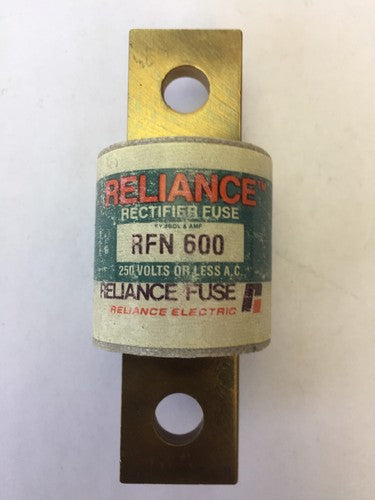 RELIANCE RFN600 RECTIFIER FUSE 600 AMP 250 VOLTS0