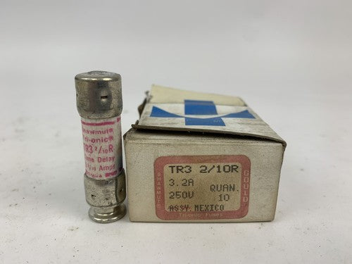 Gould Shawmut Tri-Onic TR3 2/10R 3 2/10A 250V Fuse "Lot of 10"0