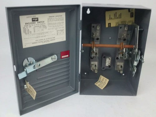 FPE 1622 1622R TYPE A FUSIBLE SAFETY SWITCH 3P, 60A, 240V, 3 WIRE, 2 BLADES 4