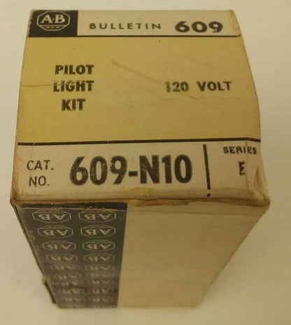 ALLEN BRADLEY 609-N10 SERIES E, PILOT LIGHT KIT, 120V, B2A(NE51H) LAMP7