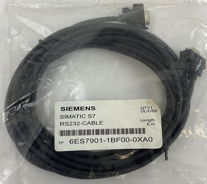 SIEMENS 6ES7901-1BF00-0XA0 SIMATIC S7 RS232-CABLE 6M1