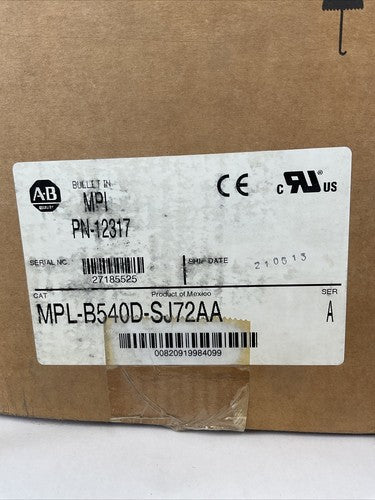 ALLEN BRADLEY MPL-B450D-SJ72AA SER A SERVO MOTOR0