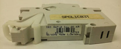 CUTLER HAMMER SPCL1C03T, CIRCUIT BREAKER, 1P,3A, 277V,240/415V, 20KA,NEW SURPLUS3