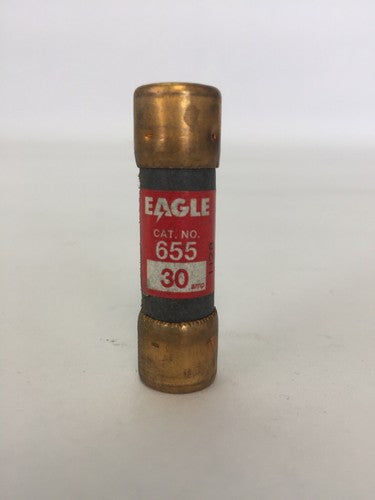 EAGLE 655-30 CARTRIGDE FUSES 30A 250VAC (LOT OF 10)0