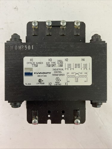 EGS T750 HEVI-DUTY INDUSTRIAL CONTROL TRANSFORMER 0.750KVA TYPE SMT0