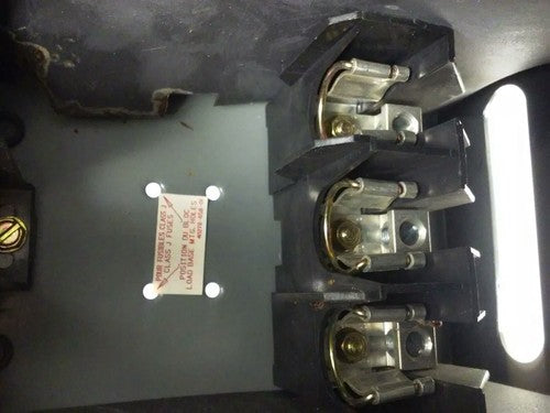 SQUARE D QMB361TW SERIES E1 FUSIBLE TWIN PANELBOARD SWITCH 30A 600V 3P 20HP7